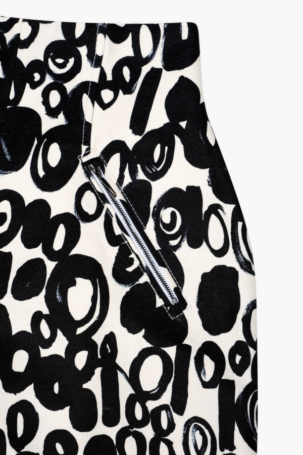 Брюки-лужи из итальянского хлопка с шерстью с принтом, фото 4