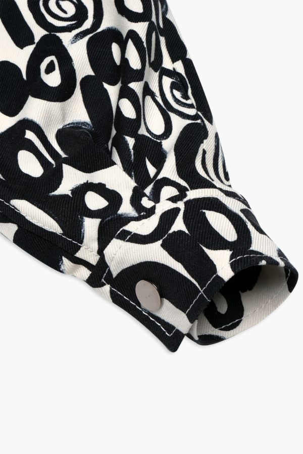 Жакет-куртка из итальянского хлопка с шерстью с принтом, фото 6