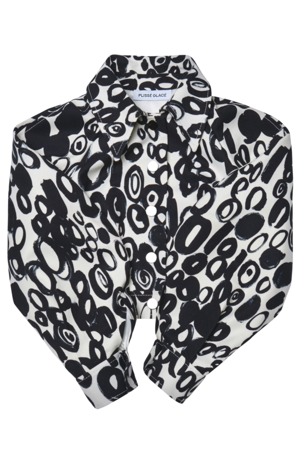 Жакет-куртка из итальянского хлопка с шерстью с принтом, фото 4